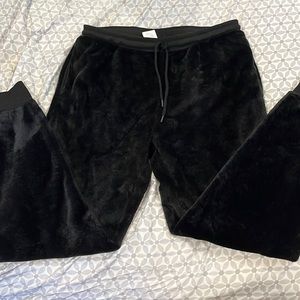 Secret Treasures Black Super Soft Fuzzy Pajama Pants
